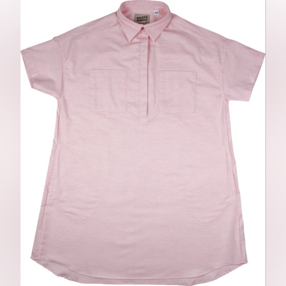 Naked & Famous strawberry dyed tunic shirt dress